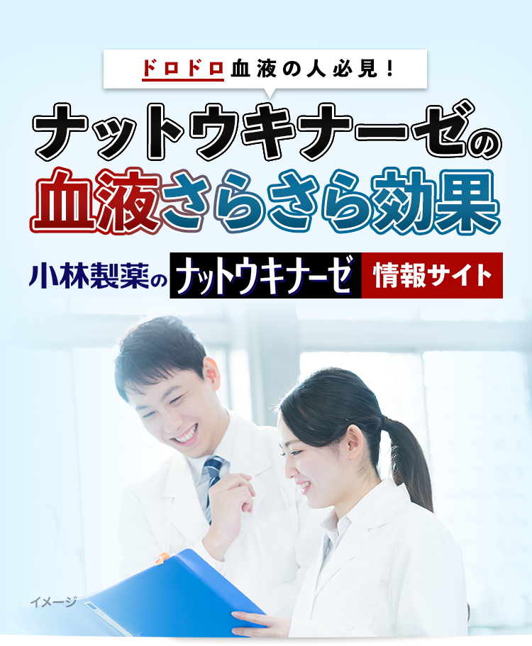 ドロドロ血液の人必見！ナットウキナーゼの血液さらさら効果 小林製薬のナットウキナーゼ情報サイト